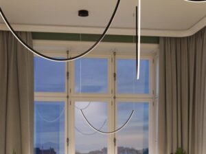 Żyrandol Alvar 3 czarny LED Thoro